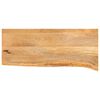 vidaXL Bordplate med naturlig kant 80x30x2,5 cm heltre mango
