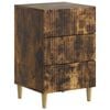 vidaXL Nattbordskap R&oslash;kt Eik 43 x 41 x 66,5 cm Konstruert tre