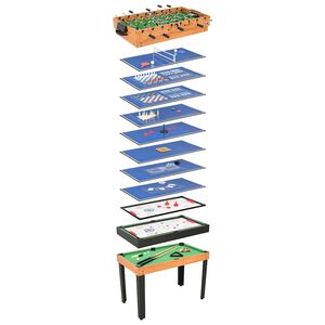 vidaXL Multi-spillbord 15-i-1 121x61x82 cm l&oslash;nnetre