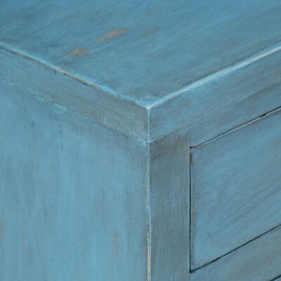vidaXL Nattbord heltre mango 40x30x50 cm blå