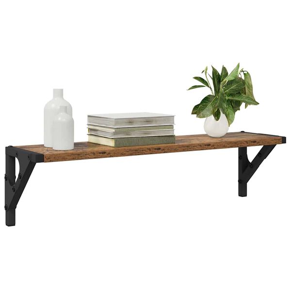 vidaXL Vegghyller 2 pcs Gamle tre 60 x 15 x 15,5 cm Konstruert tre