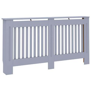 vidaXL Radiatordeksel antrasitt 152x19x81,5 cm MDF