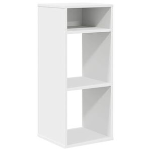 vidaXL Bokhylle hvit 34x31x80 cm konstruert tre