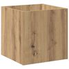 vidaXL Plantekasse artisan eik 40x40x40 cm konstruert tre