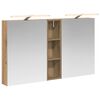 vidaXL Baderomsskapsett 3 stk. Artisan eik 120 x 14,5 x 70 cm