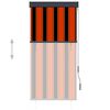 vidaXL Utend&oslash;rs rullegardin 80x250 cm oransje og brun