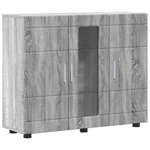vidaXL Tre skap Gr&aring; Sonoma 88,5 x 30,5 x 73 cm Konstruert tre