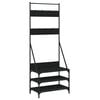 vidaXL Klesstativ med skooppbevaring svart 70x40x184 cm