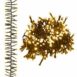 vidaXL LED-strenglys med 400 lysdioder varmhvit 7,4 m PVC