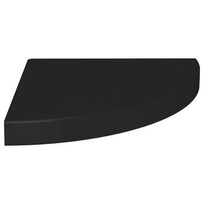 vidaXL Flytende vegghylle svart 35x35x3,8 cm MDF