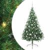 vidaXL Kunstig Forh&aring;ndsopplyst Juletre med 300 LED gr&oslash;nn 180 cm PVC