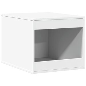vidaXL Skap til kattetoalett hvit 47x59x42 cm konstruert tre