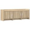 vidaXL TV-skap 130 x 33 x 47 cm Sonoma eik Konstruert tre