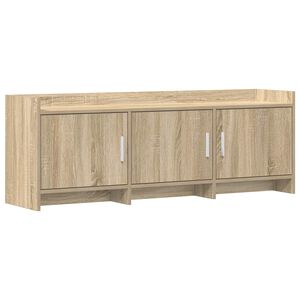 vidaXL TV-skap 130 x 33 x 47 cm Sonoma eik Konstruert tre