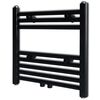 Radiator h&aring;ndklestativ rett svart 480 x 480 mm