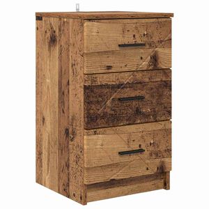 vidaXL Nattbordskap Gammelt tre 38 x 38 x 66 cm Konstruert tre