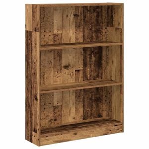 vidaXL Bokhylle gammelt tre 80x24x109 cm konstruert tre