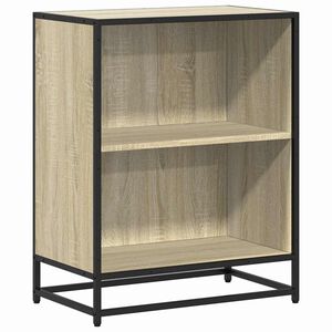 vidaXL Bokhylle sonoma eik 60x35x76 cm konstruert tre