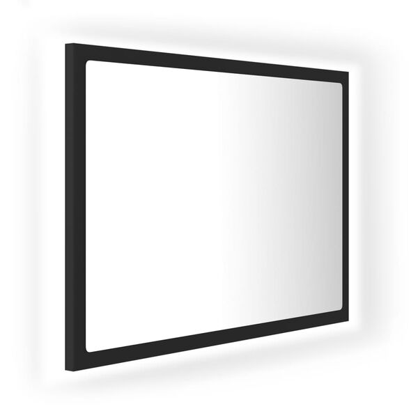 vidaXL LED-badespeil gr&aring; 60x8,5x37 cm akryl