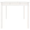 vidaXL Hagebord hvit 82,5x82,5x76 cm heltre furu