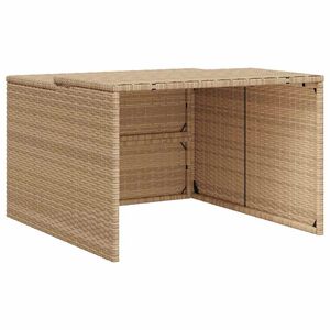 vidaXL Robotklippergarasje beige 86x90x52/57 cm polyrotting