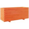 vidaXL Plantekasse voksbrun 110x40x49,5 cm heltre furu