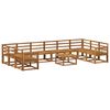 vidaXL Utend&oslash;rs sofa-sett 11 pcs Naturlig Solid akasietre