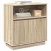 vidaXL LED sideboard Sonoma eik 71 x 34,5 x 75 cm Konstruert tre