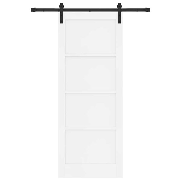 vidaXL Skyved&oslash;r Hvit 83 x 211 cm Massiv furu