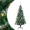 vidaXL Kunstig Forh&aring;ndsopplyst Juletre gr&oslash;nn 150 cm PVC og metall