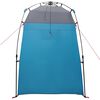 vidaXL Dusjtelt med lagring Bl&aring; 160 x 160 x 227 cm St&aring;l