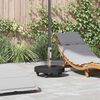vidaXL Parasollfot Svart 45 x 45 x 45 cm Granitt