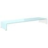 vidaXL TV-benk glass gr&oslash;nn 110x30x13 cm