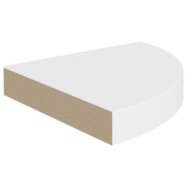 vidaXL Flytende vegghylle hvit 25x25x3,8 cm MDF