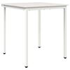 vidaXL Spisebord Hvit 60 x 60 x 75 cm Massiv furu