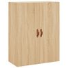 vidaXL Highboard sonoma eik 69,5x34x180 cm konstruert tre