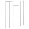 vidaXL Hagegjerdepanel 24 stk. 25 x 30 cm Galvanisert st&aring;l S&oslash;lv