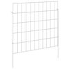 vidaXL Hagefence med spyd 24 stk. 55 x 50 cm Galvanisert st&aring;l S&oslash;lv