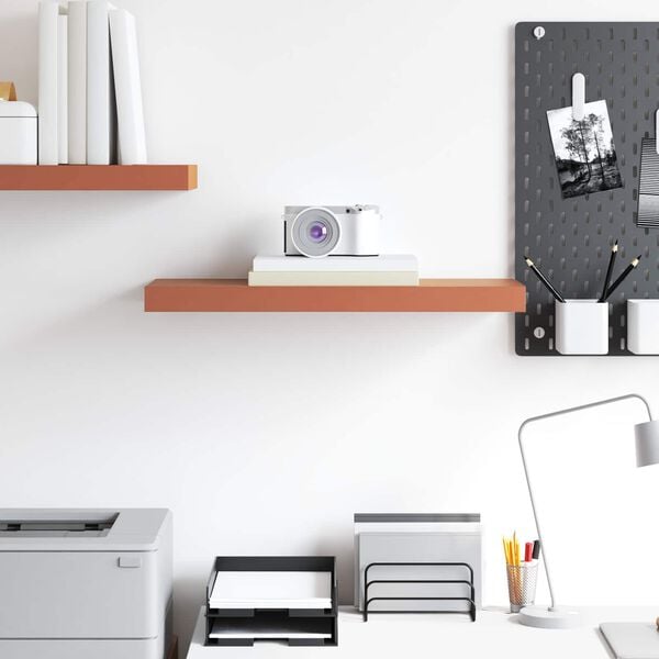 vidaXL Vegghylle Veggmontert R&oslash;d 60 x 23 x 4 cm Konstruert tre