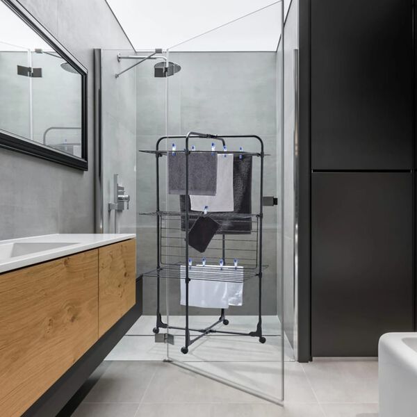 Leifheit T&oslash;rket&aring;rn Classic Tower 270 svart