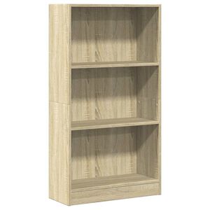 vidaXL Bokhylle sonoma eik 60x24x109 cm konstruert tre