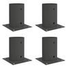 vidaXL Rund bakkenagel 4 stk. Antrasitt 15 x 15 x 15 cm Metall