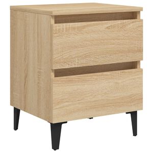 vidaXL Nattbord sonoma eik 40x35x50 cm konstruert tre