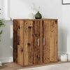 vidaXL Skoskap 2 stk gammelt tre 32x35x70 cm konstruert tre
