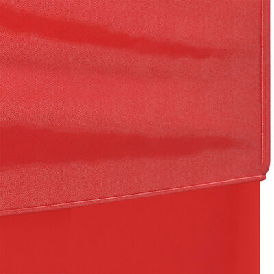vidaXL Sammenleggbart festtelt med sidevegger rød 3x3 m