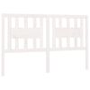 vidaXL Sengegavl hvit 146x4x100 cm heltre furu