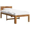 vidaXL Enkelt Senge Ramme med Hodegjerde ROSTOCK Naturlig 90 x 200 cm