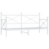 vidaXL Dagseng uten madrass hvit 90x190 cm st&aring;l