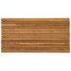 vidaXL Bordplate 110 x 55 x 3,5 cm Rektangul&aelig;r Massivt Teaktre