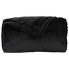 vidaXL Kastteppe Svart 240 x 270 cm Fleece